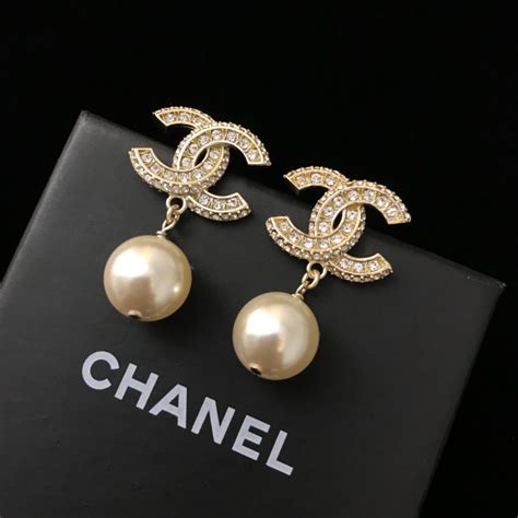 coco chanel earrings replica|chanel earrings price list.